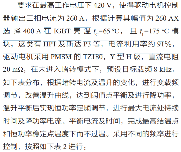 纯电动汽车用PMSM系统堵转设计与应用(图3)